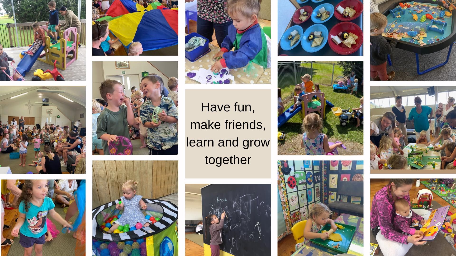 Images of children doing activities and having fun at Alphabet Art