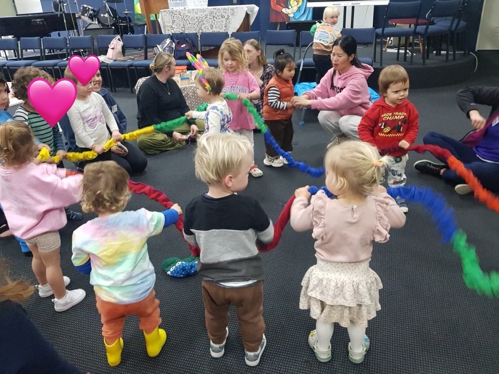 Group of children doing activities and having fun at Alphabet Art